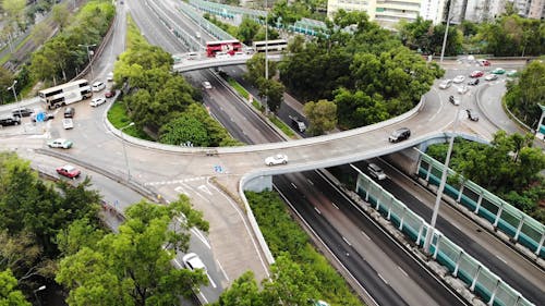 A Round About Loop In A Traffic Road