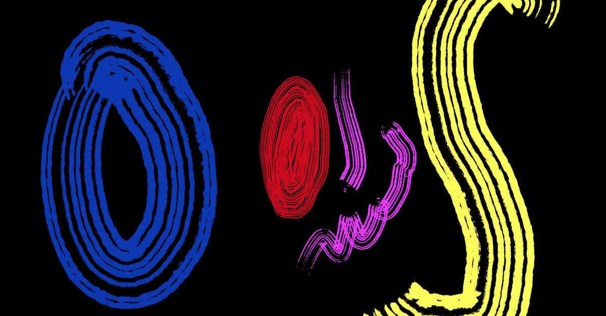 Vibrant Abstract Animation with Dynamic Shapes Free Stock Video Footage ...