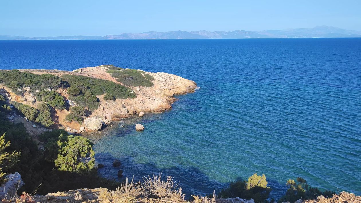 Serene Coastal Cliff Overlooking Blue Sea Free Stock Video Footage ...
