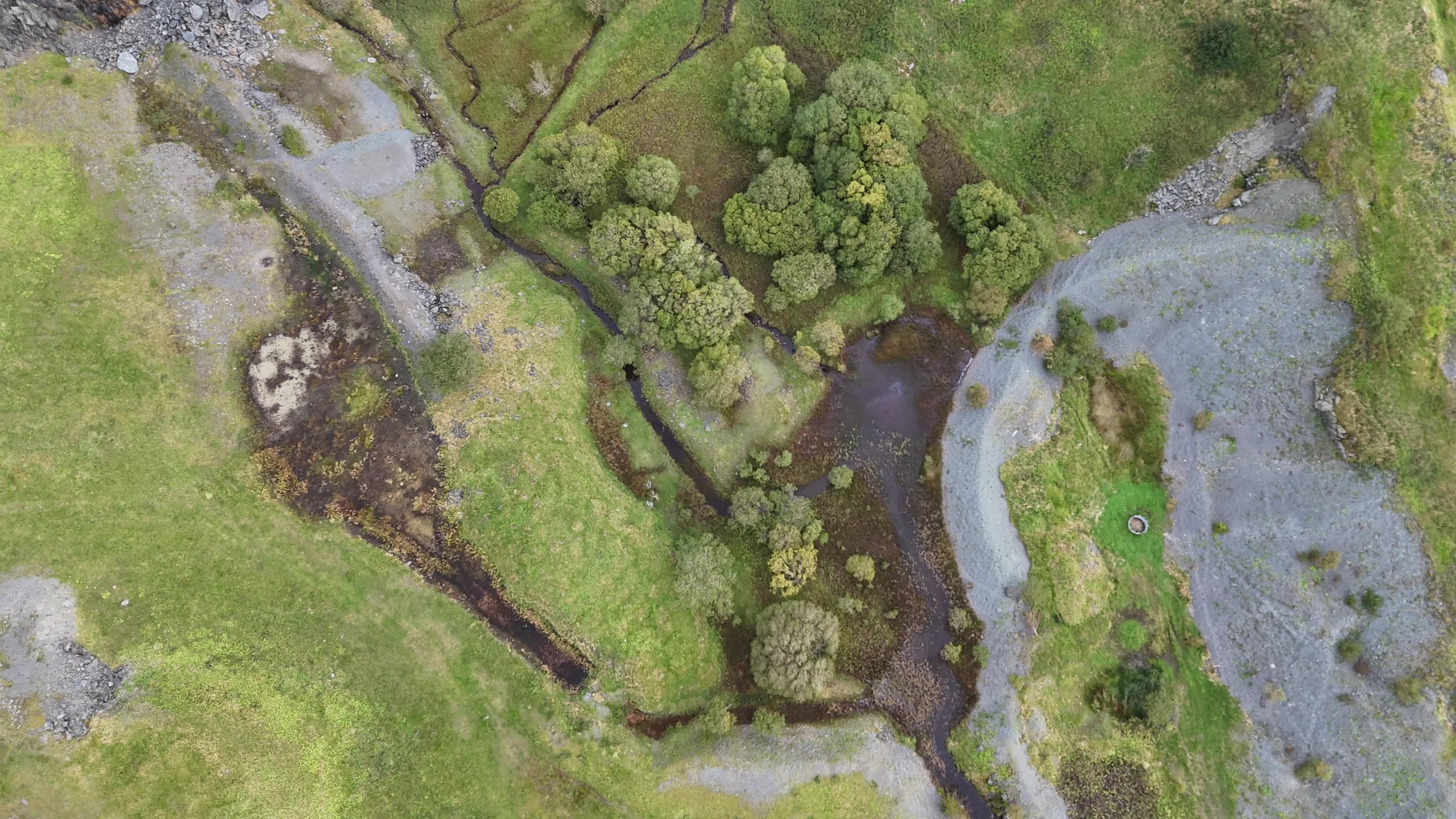 Aerial View of Rural Landscape and Waterfalls Free Stock Video Footage ...