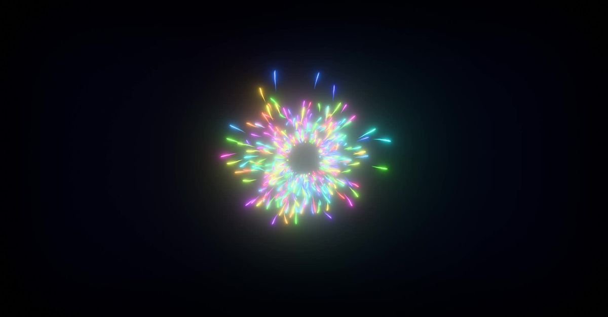 Color Explosion Animated Dynamic Multicolored Fireworks Explosion Animation Free Stock Video ...