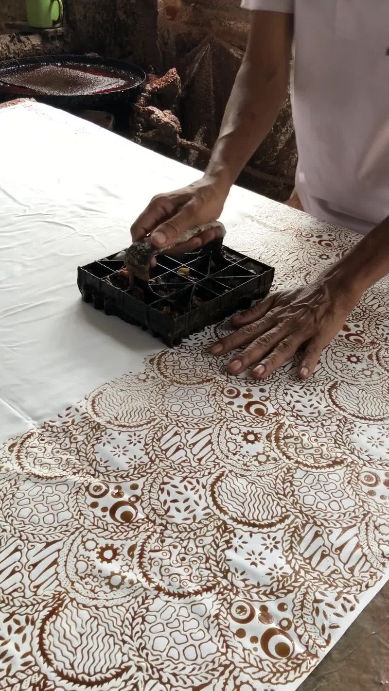 Traditional Indonesian Batik Making Process Free Stock Video Footage ...