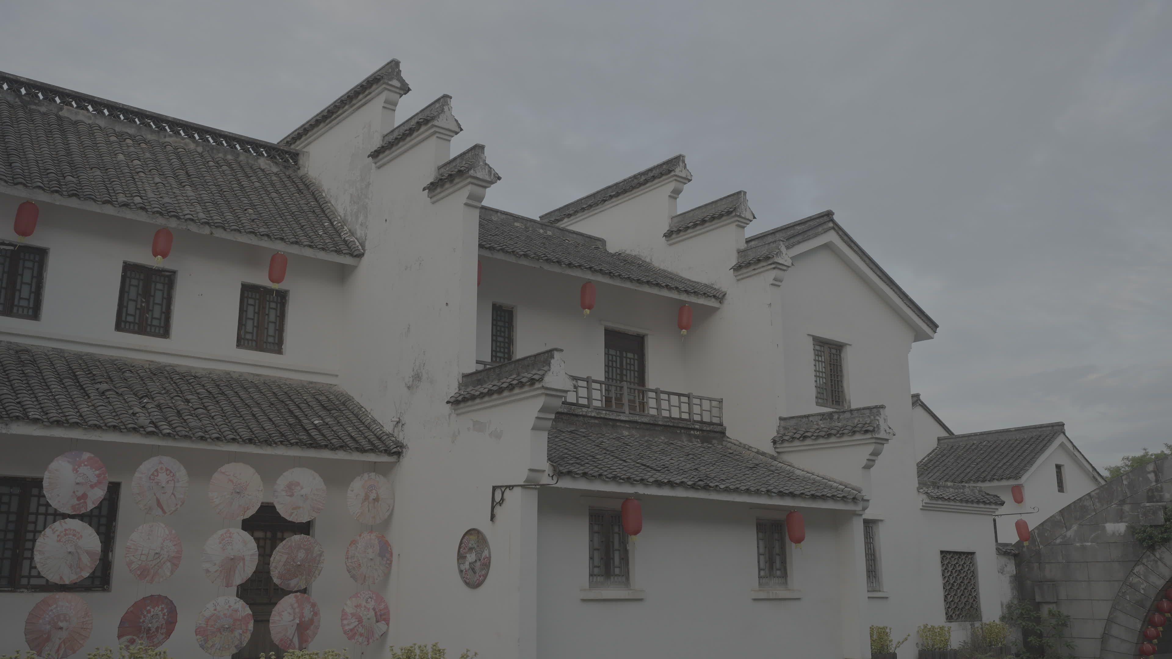 中国传统建筑与灯笼 · 免费素材视频