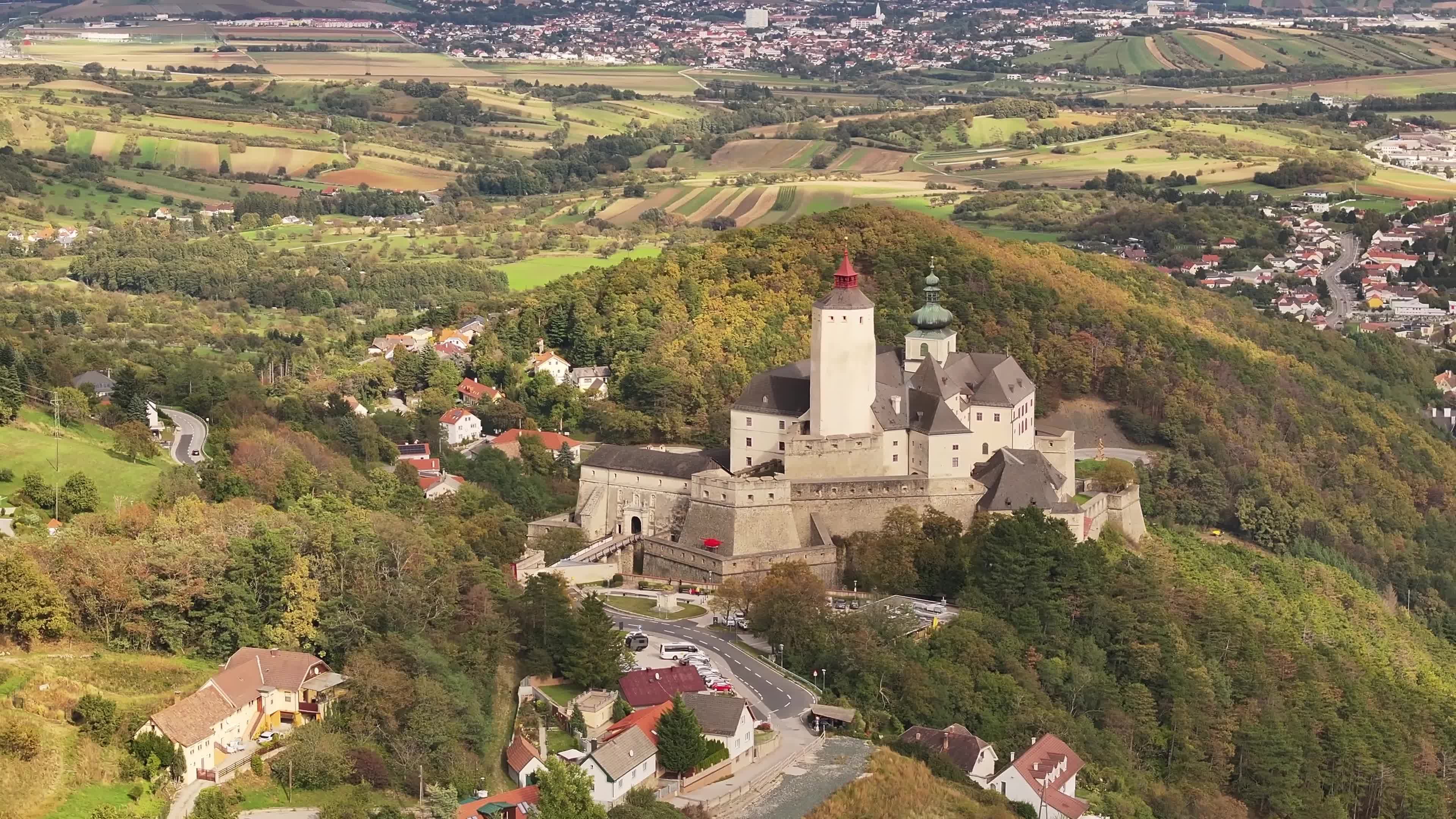 Majestic Aerial View of Historic Fortress Free Stock Video Footage ...