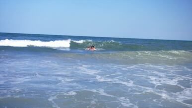 serene beach surfing adventure