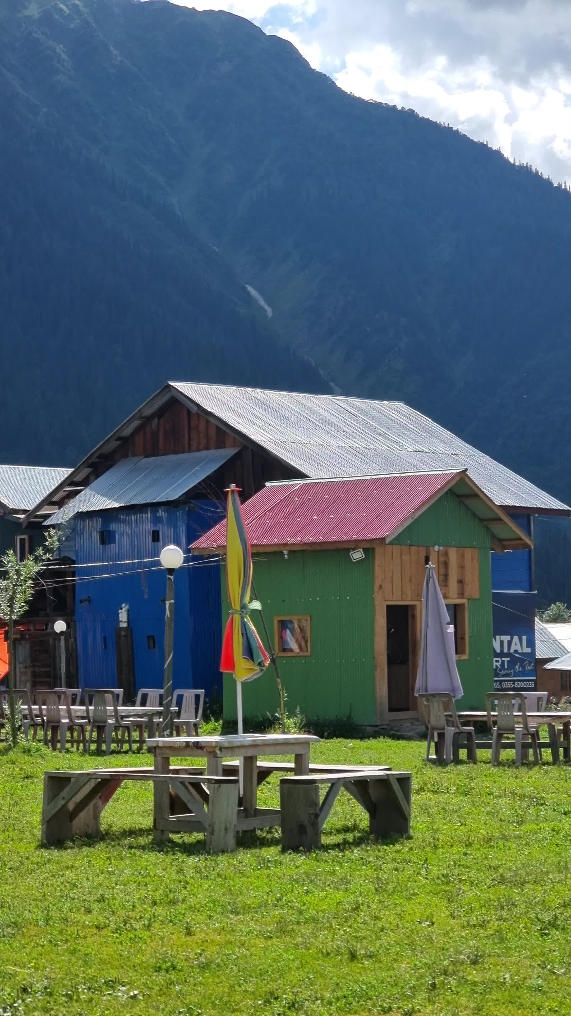 Colorful Mountain Village House Free Stock Video Footage, Royalty-Free ...