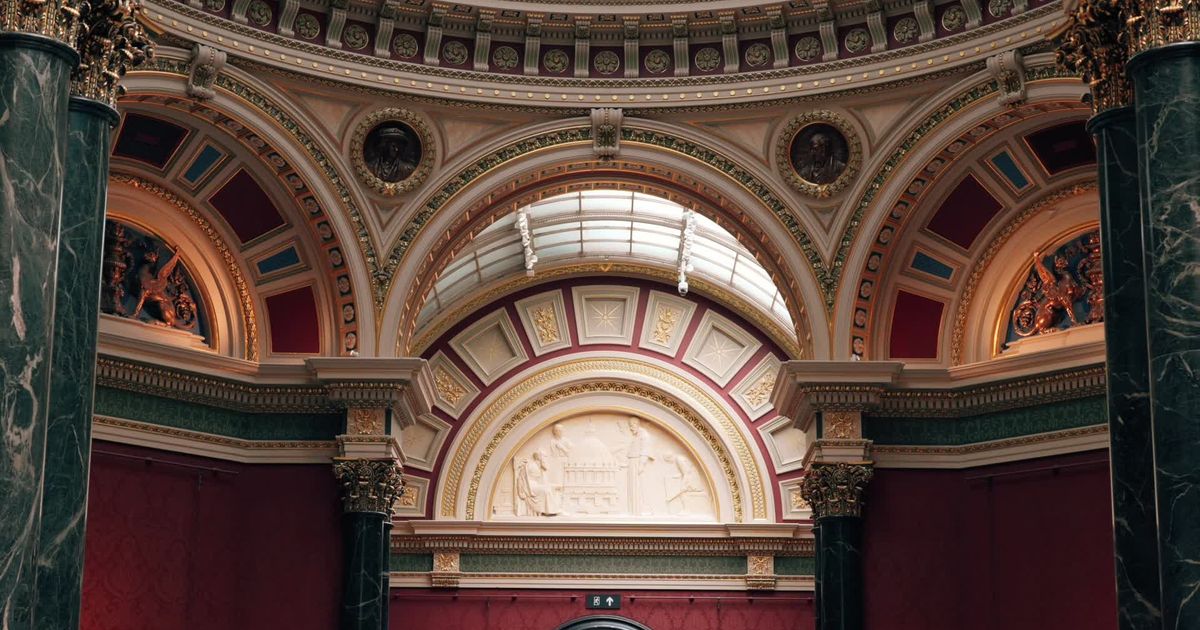 ornate architectural interior with arched ceiling 28988750