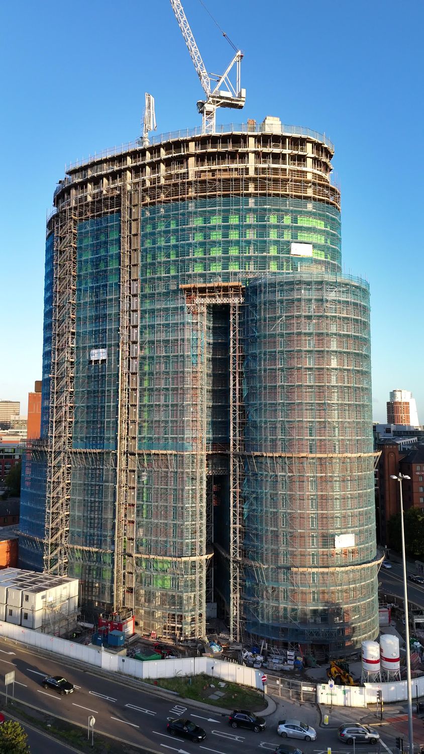 High Rise Building Contracting High-Rise Building Construction in Urban Area Free Stock Video Footage ...