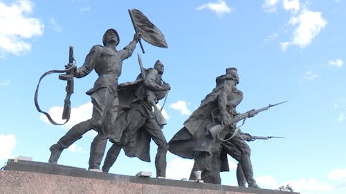 A Monument In Honor Of War Soldiers