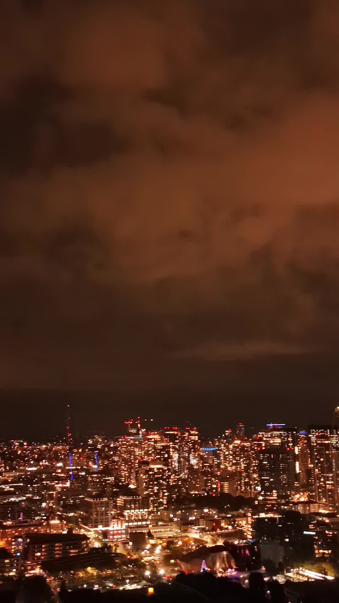 Seattle skyline at night