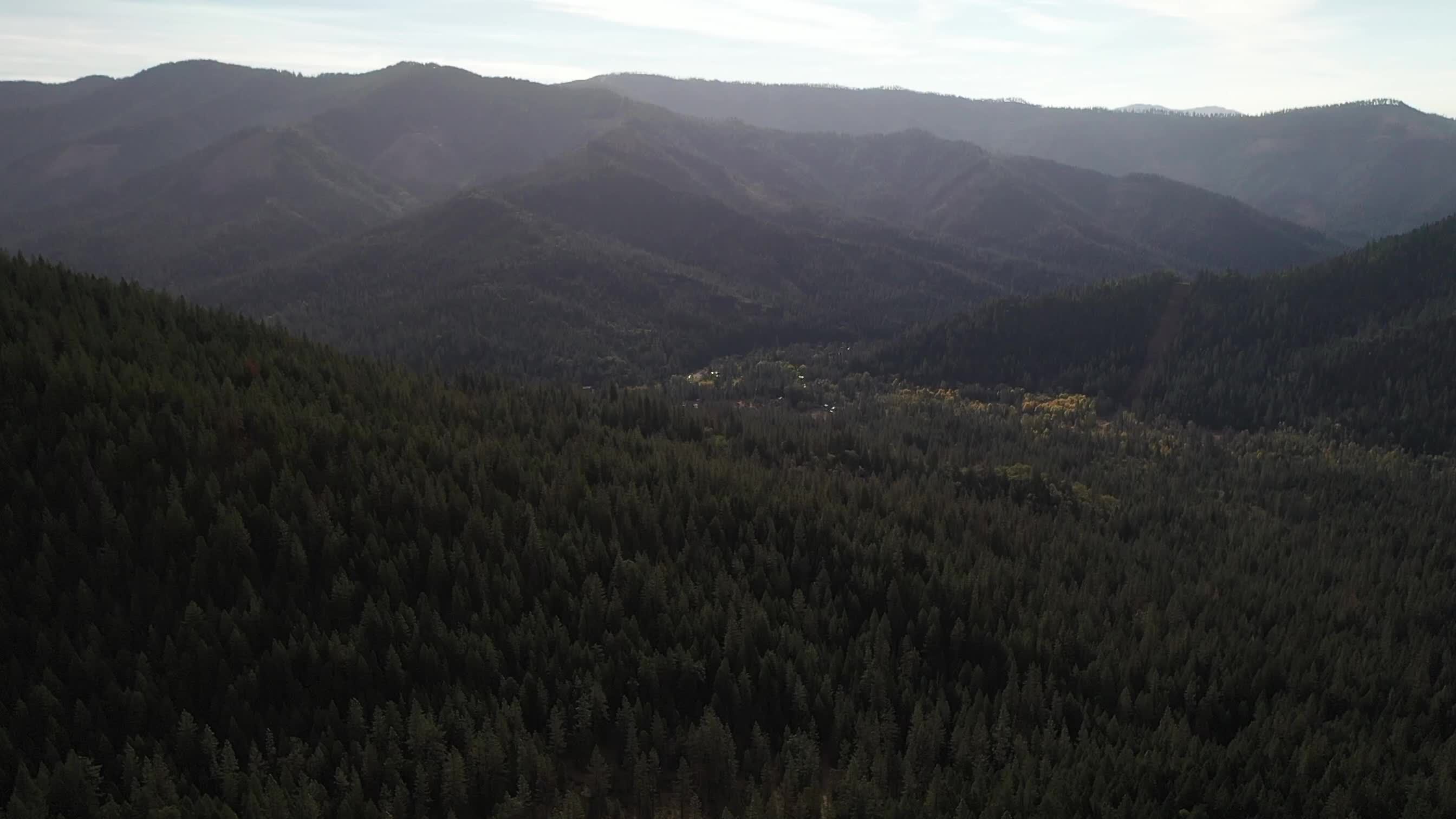 Stunning Aerial View of Forested Mountains Free Stock Video Footage ...