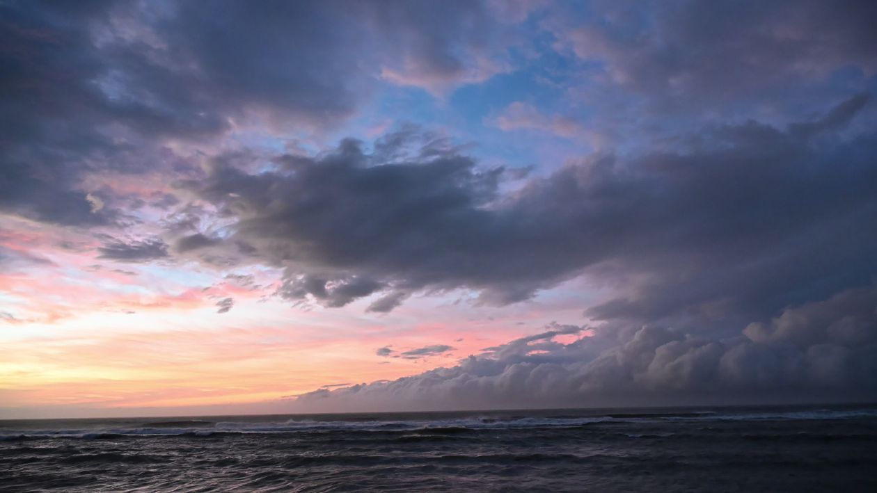 Breathtaking Ocean Sunset with Dramatic Clouds Free Stock Video Footage ...
