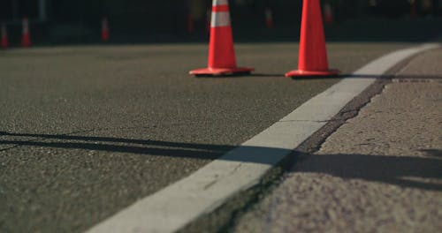 A Man Running On The Road