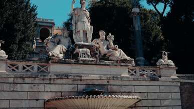 stunning italian sculpture in historical park