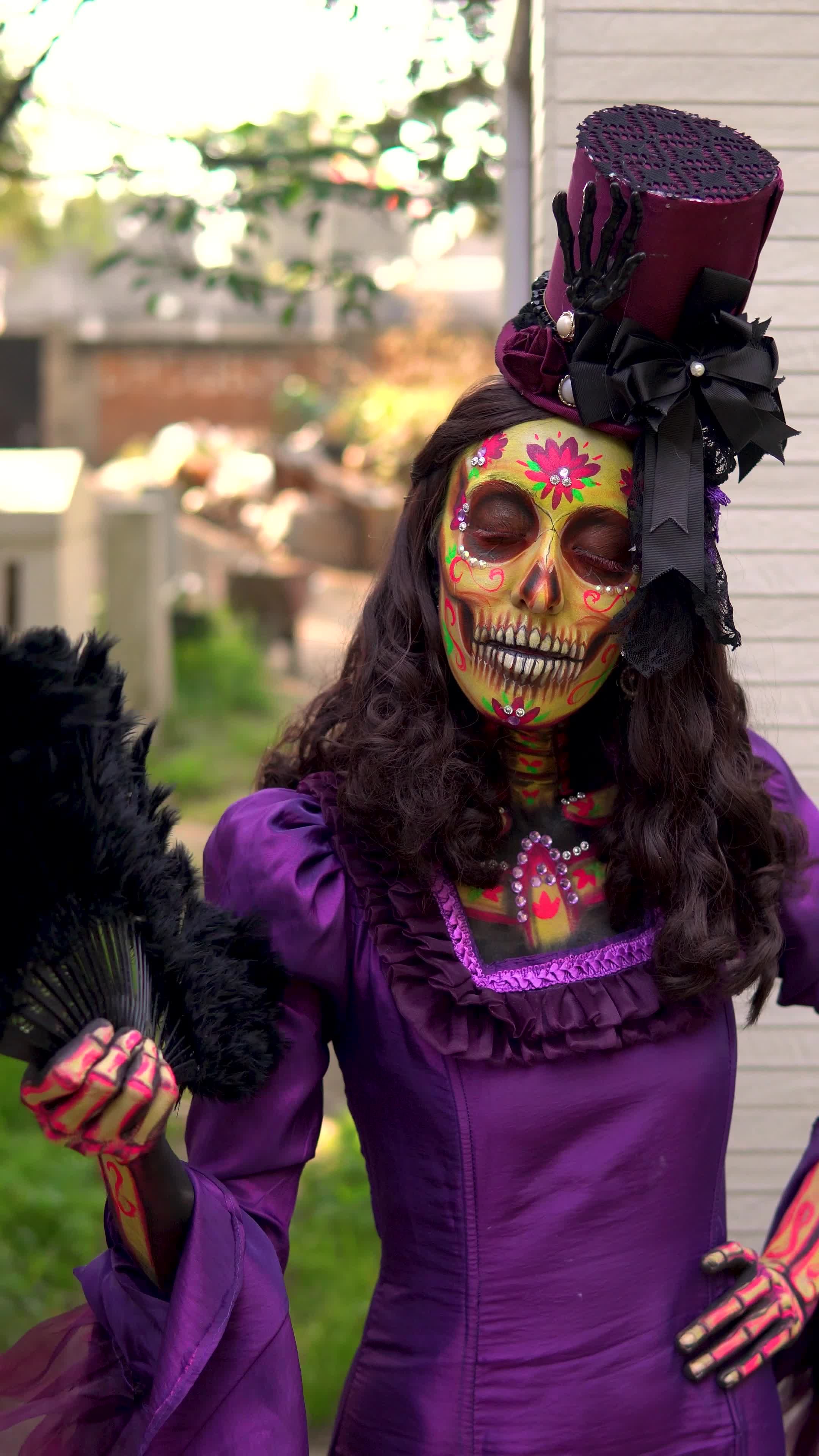 day of the dead purple dress Photos: Dia de los Muertos at Penn Museum in Philadelphia