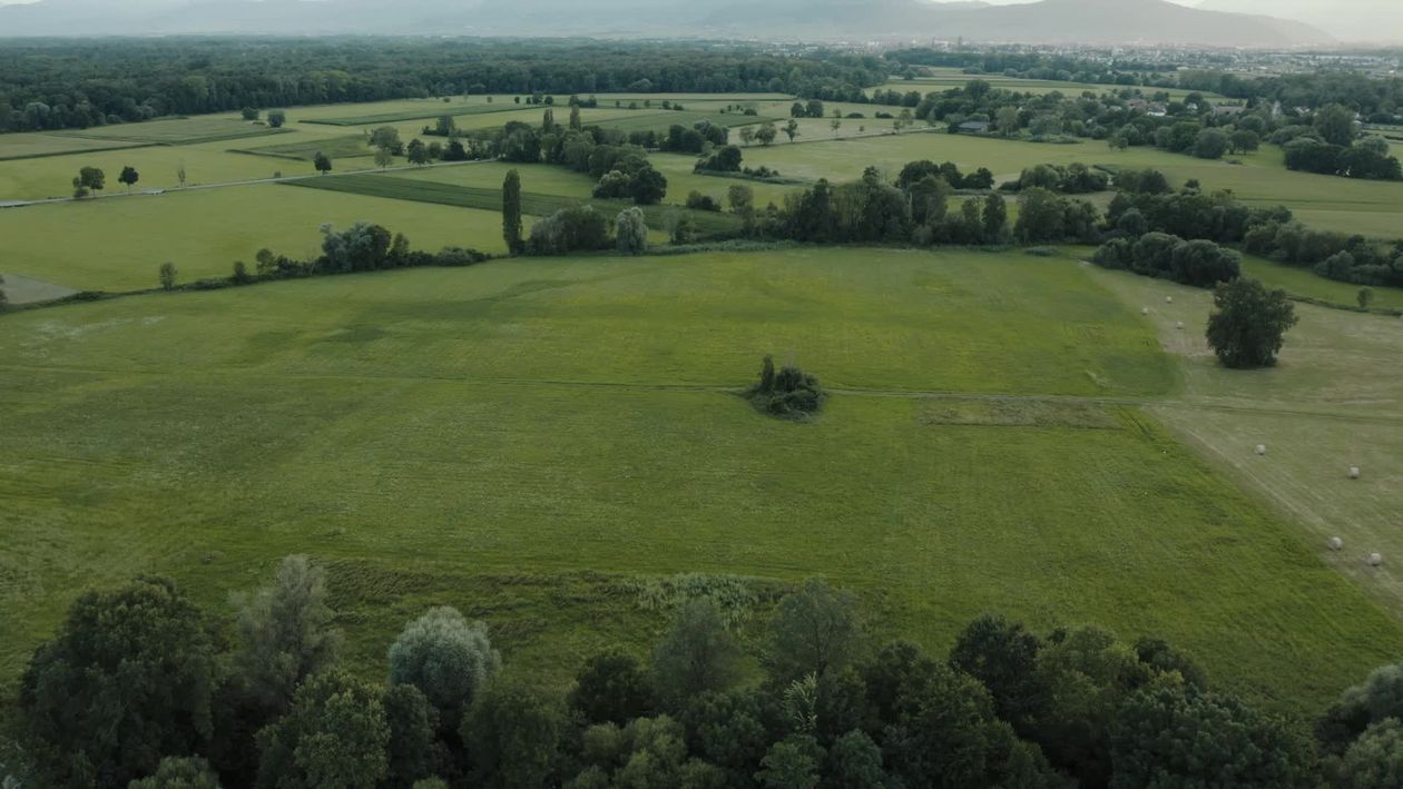 Aerial View of Serene Green Countryside Free Stock Video Footage ...