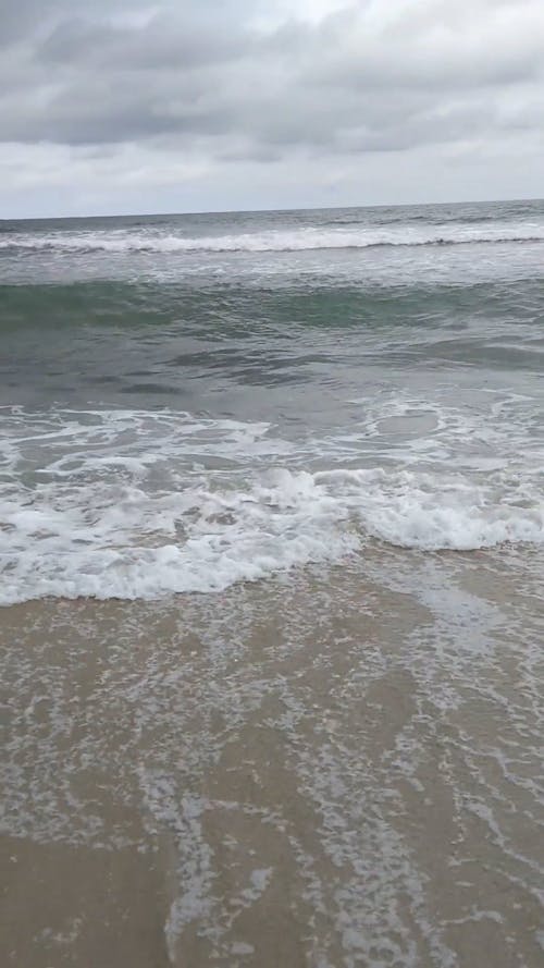 Sea Waves Crashing The Shore