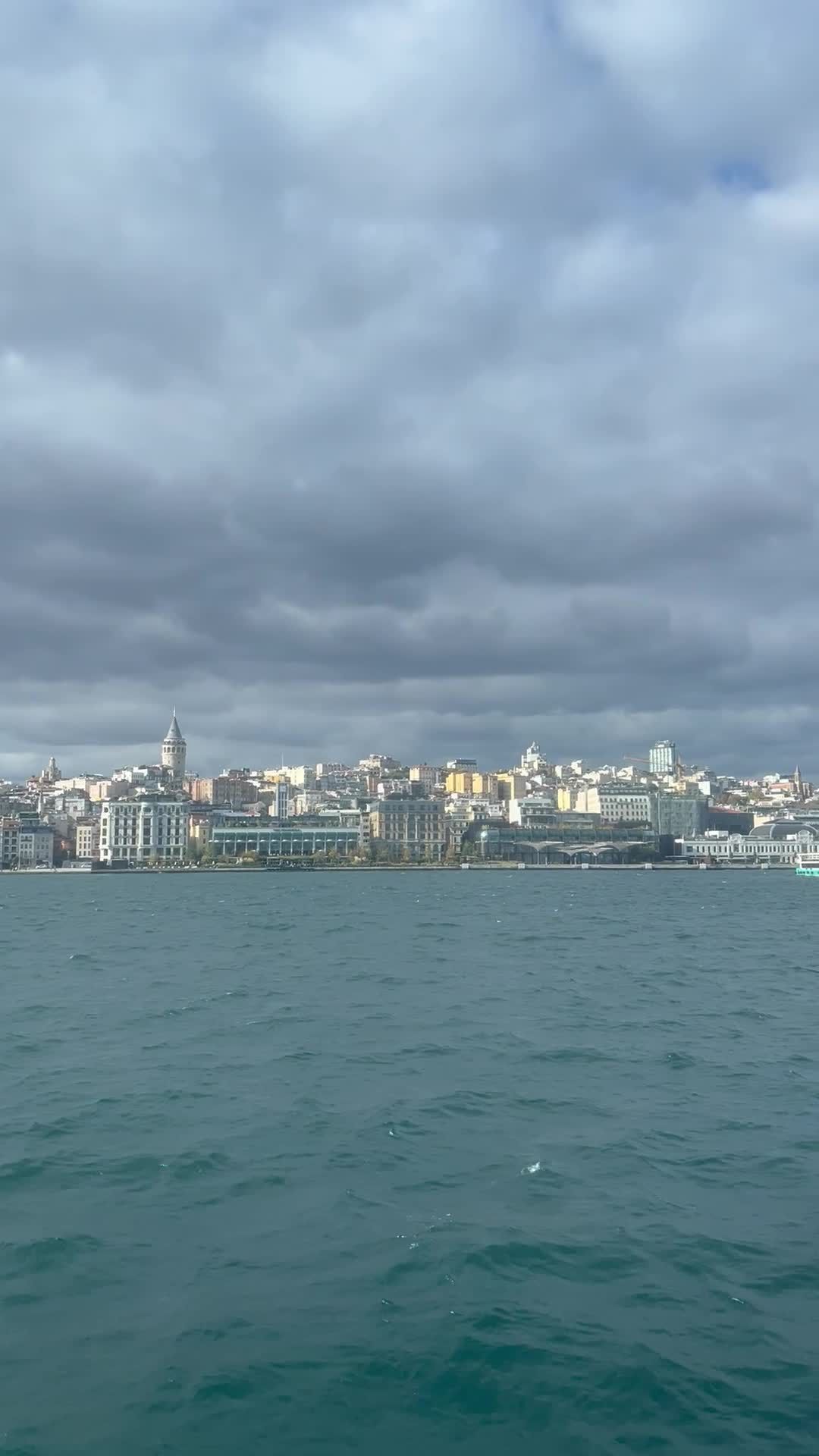 Scenic View of Coastal City Skyline from Sea Free Stock Video Footage ...