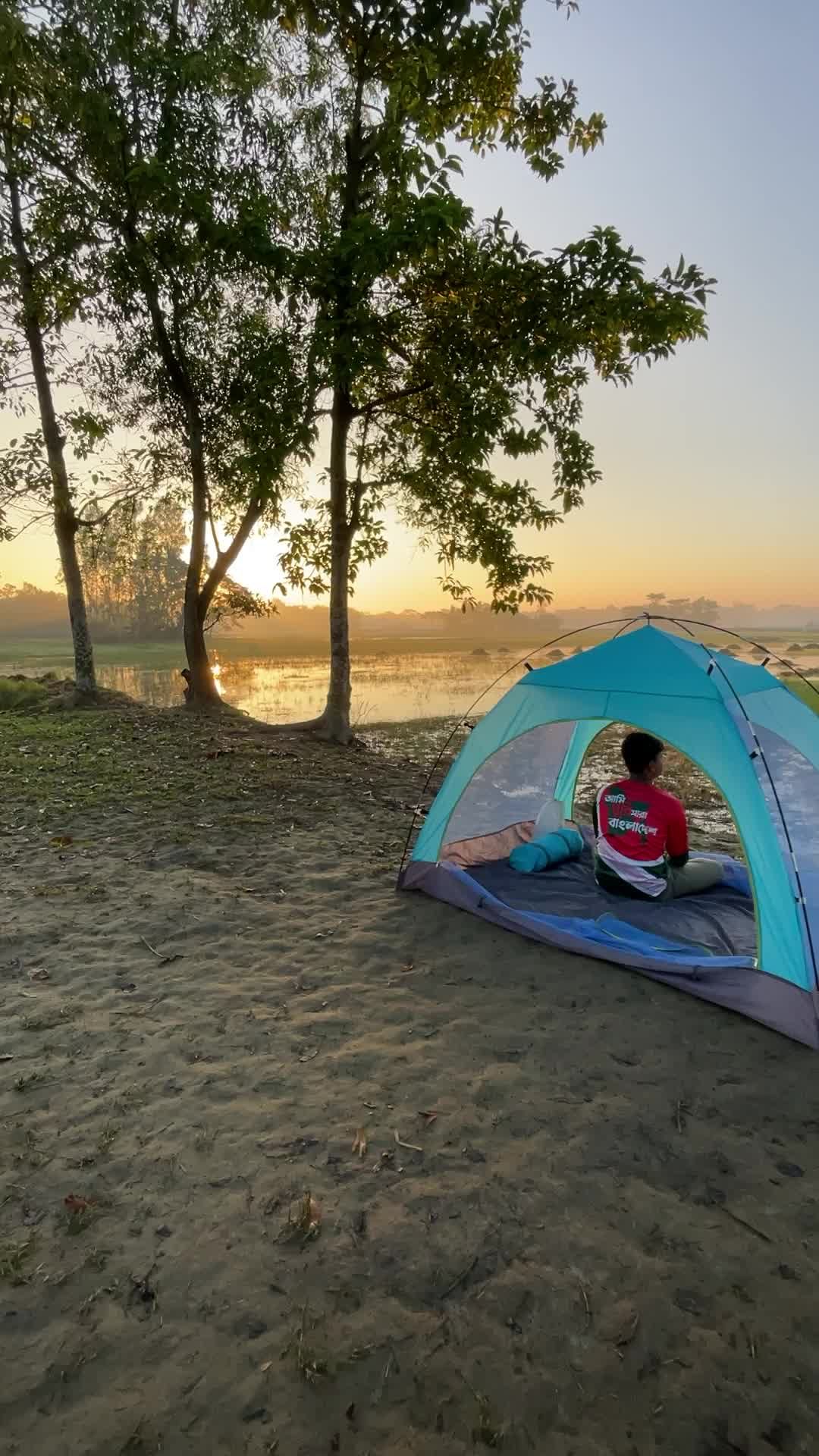 Serene Camping by Lakeside Sunset Free Stock Video Footage, Royalty ...