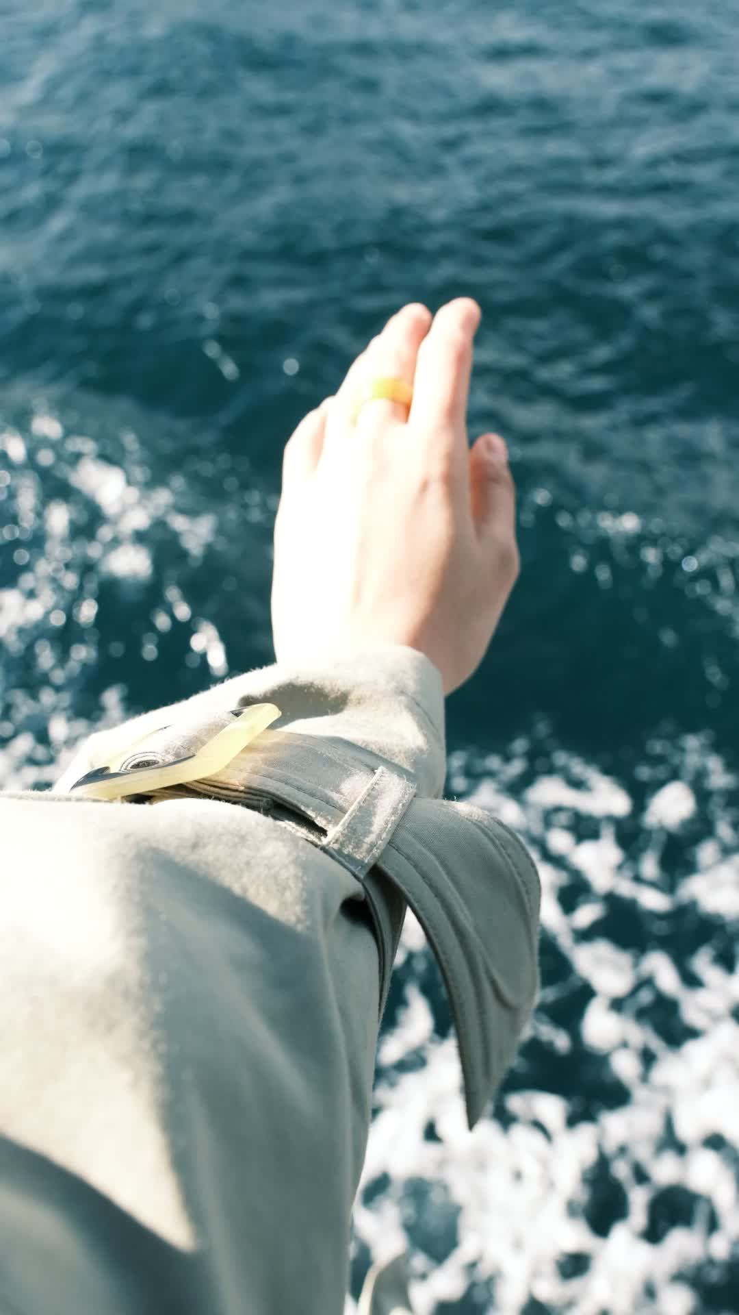 Hand Reaching Out to the Ocean Free Stock Video Footage, Royalty-Free ...