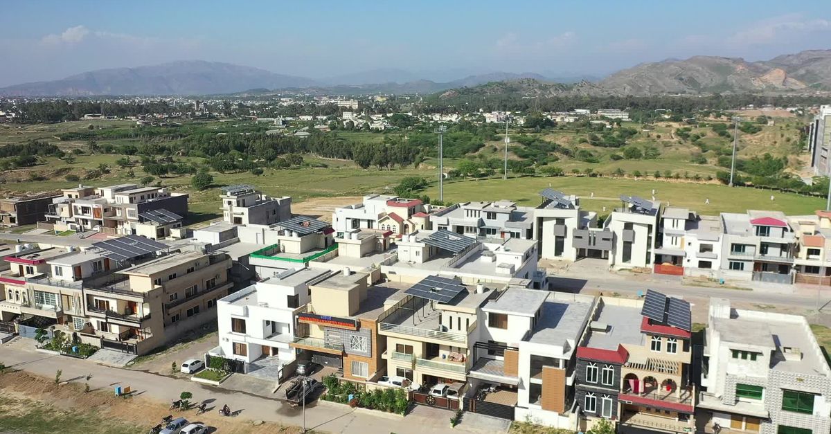 Pakistan View Buildings Aerial View of Housing Development in Pakistan Free Stock Video Footage ...