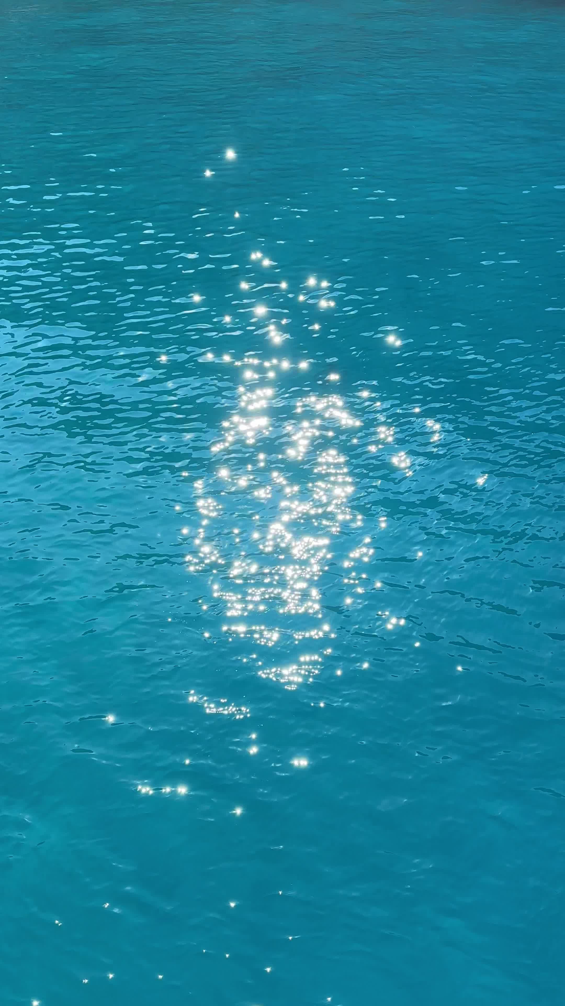 Sparkling Sunlight on Clear Blue Water Free Stock Video Footage ...