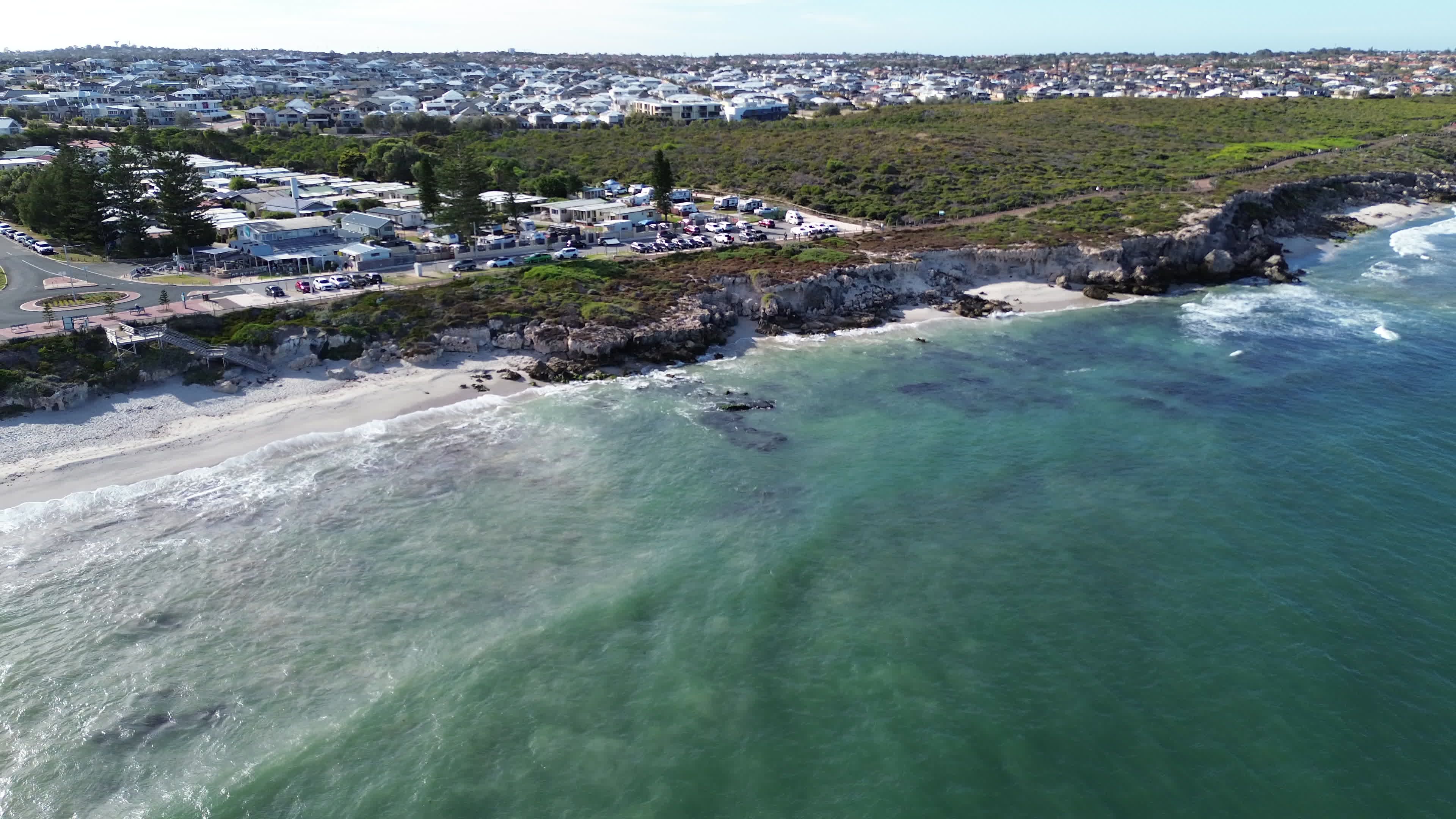 Drone Aerial View of Western Australia Beach Free Stock Video Footage ...