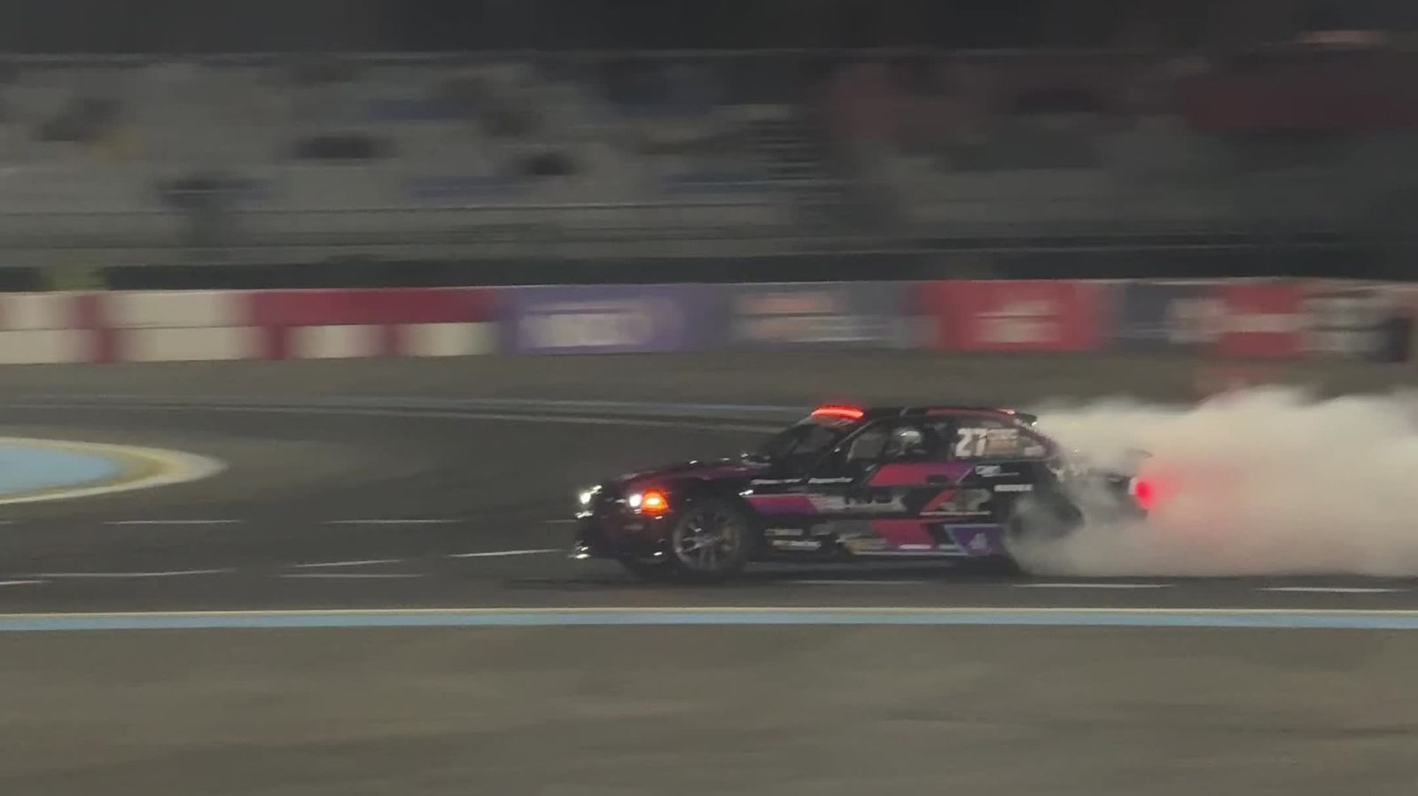 Competition Night Thrilling Night Drift Racing Competition Free Stock Video Footage ...