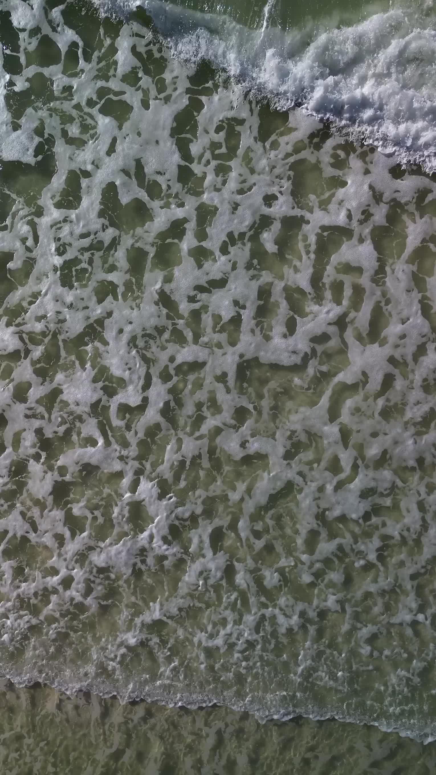 Calm Ocean Waves Aerial View - Serene Beach Scene Free Stock Video ...