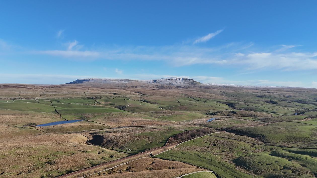 Aerial View of Rolling Hills and Open Landscape Free Stock Video ...