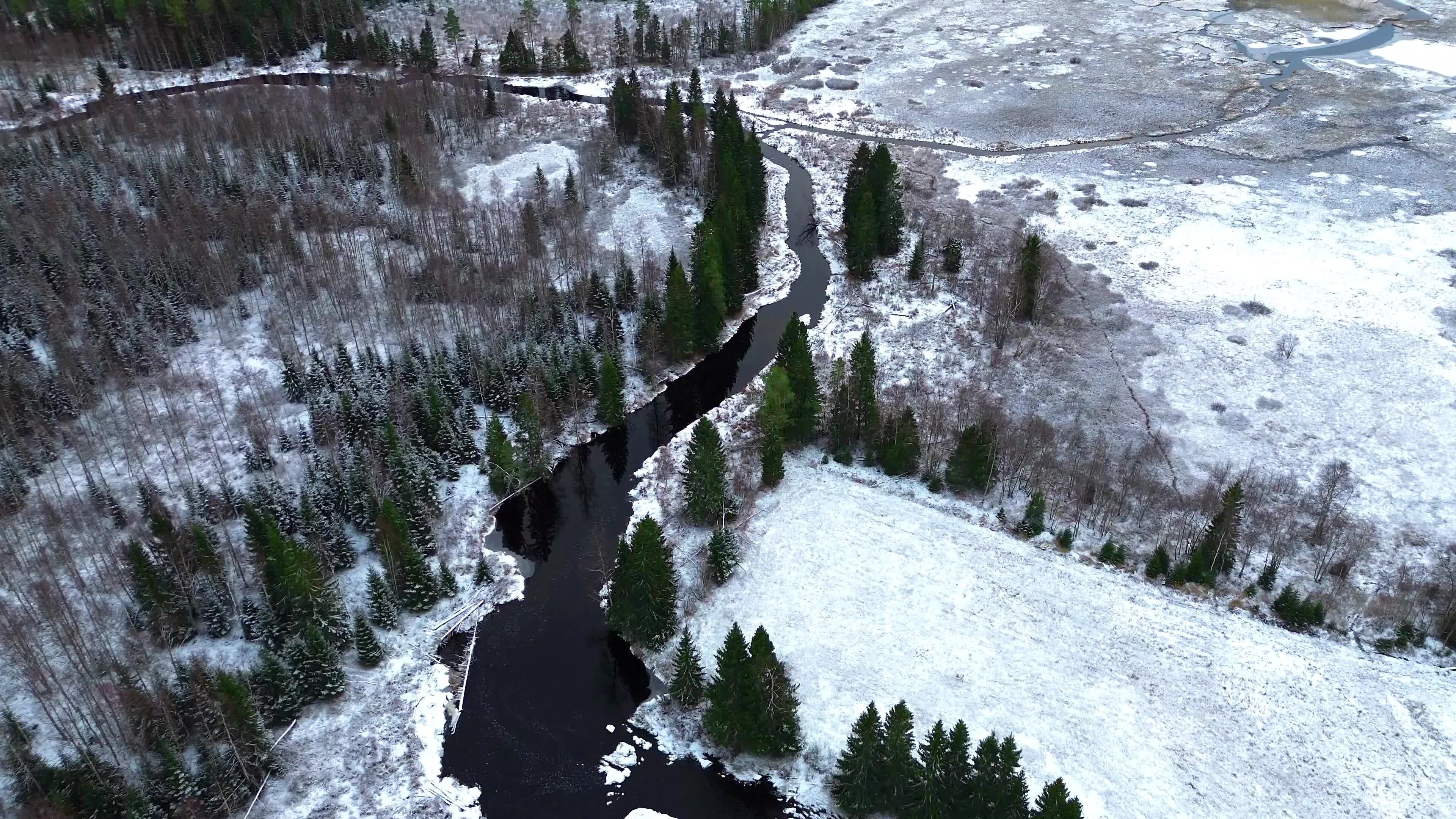 Drone Footage of a River and Mountains Free Stock Video Footage ...