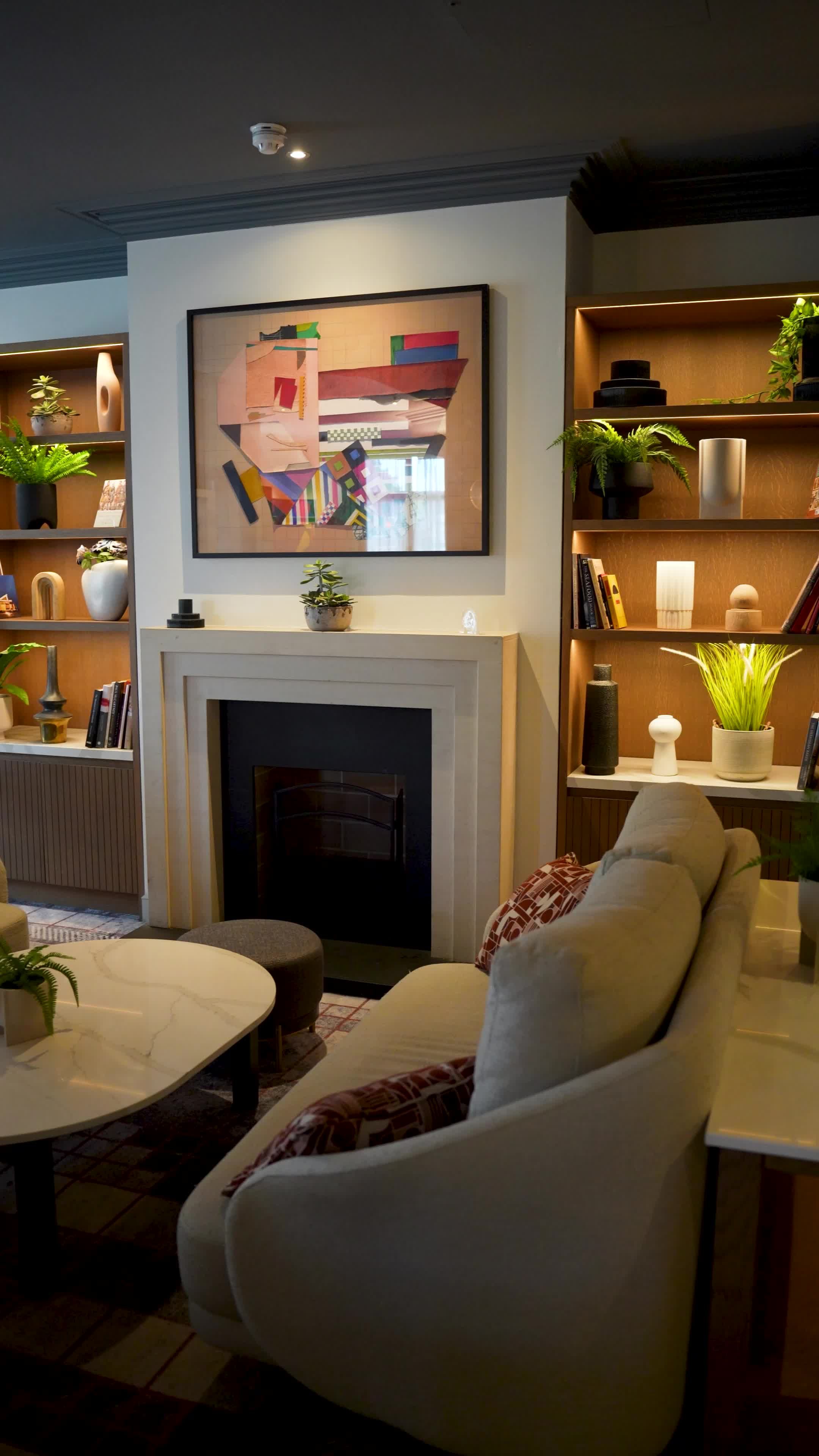 Cozy Contemporary Living Room Interior Free Stock Video Footage ...