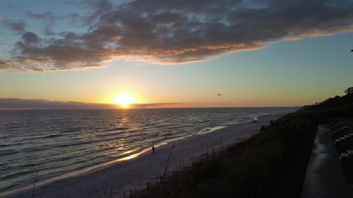 Serene Beach Sunset Walk on the Gulf Coast Free Stock Video Footage ...
