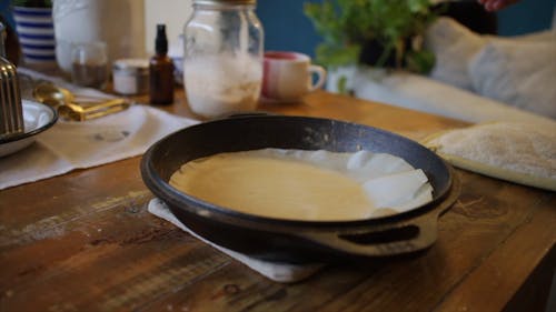 Preparing A Dough For Baking