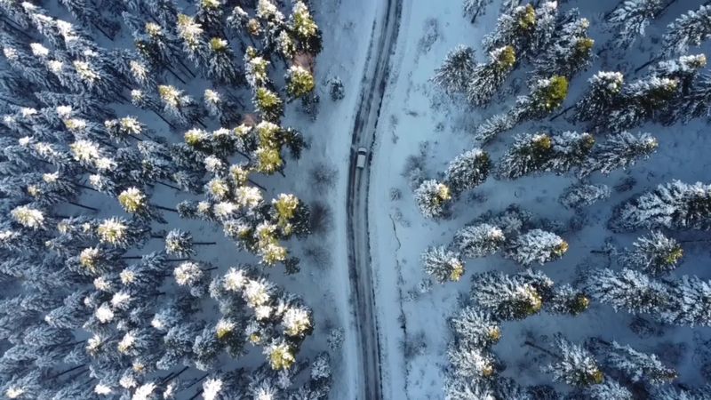 Drone Footage of Vehicles Traveling on Country Road Free Stock Video ...
