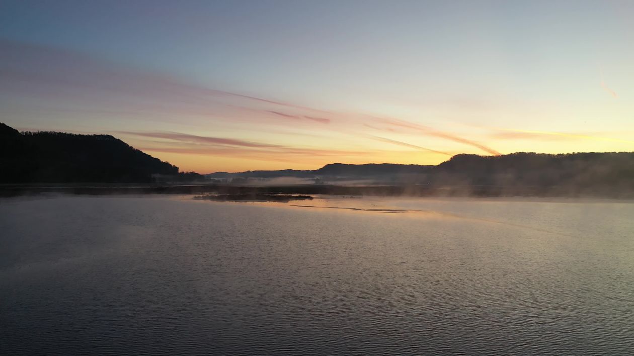 Serene Sunrise Over Tranquil Lake Free Stock Video Footage, Royalty ...