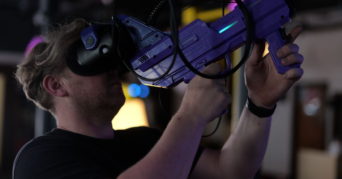 Immersive VR Gaming Experience with Headset Free Stock Video Footage ...