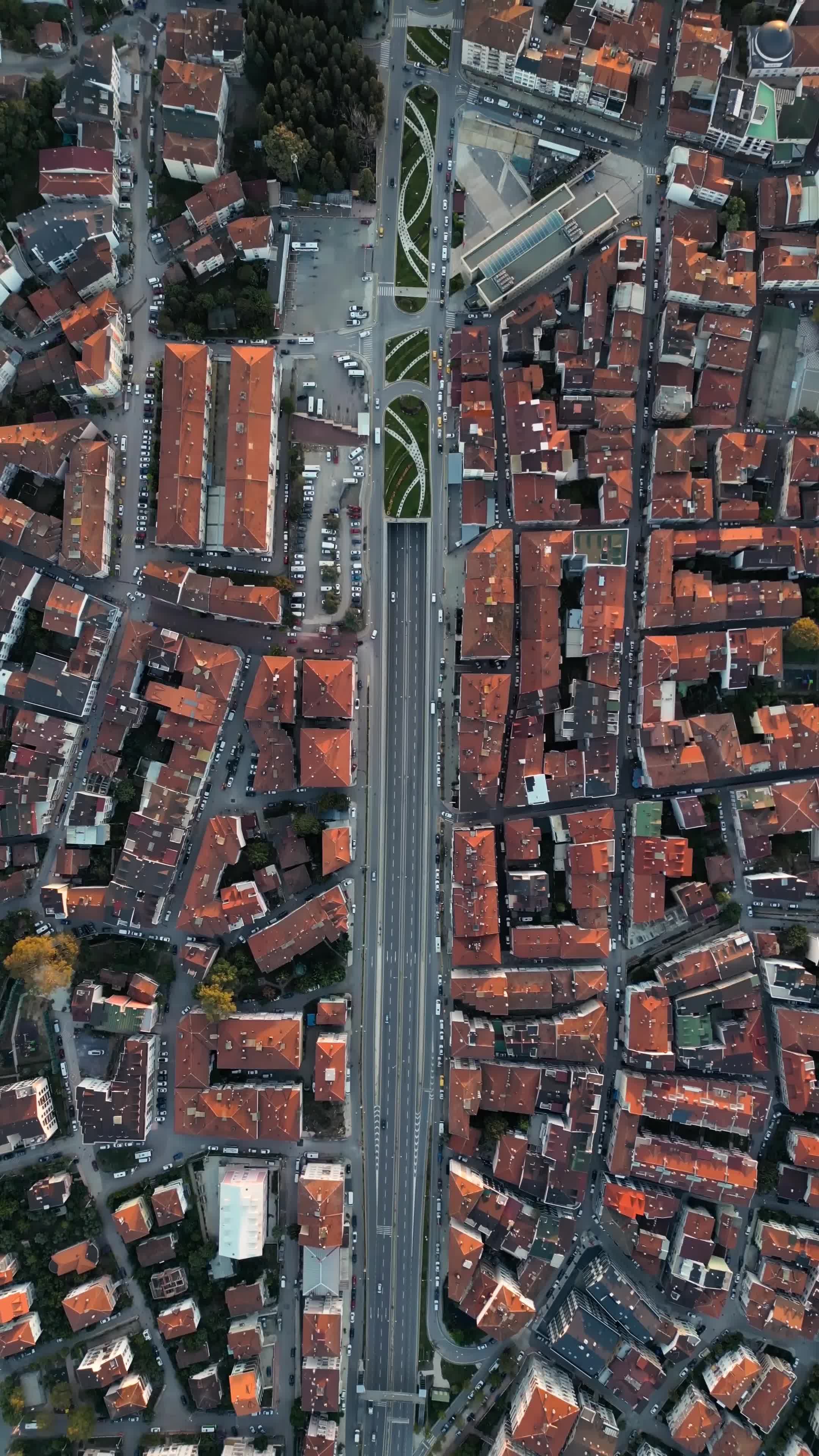 aerial view of urban cityscape with central roadway 29736920 — free pexels stock footage