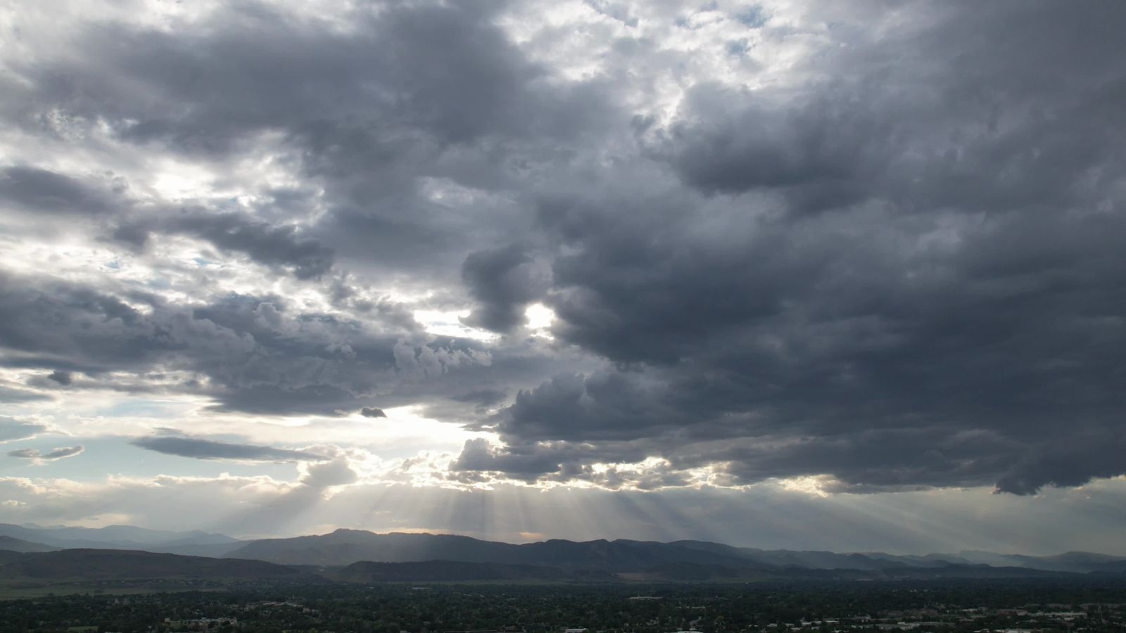 Dramatic Storm Clouds Over Mountain Landscape Free Stock Video Footage ...