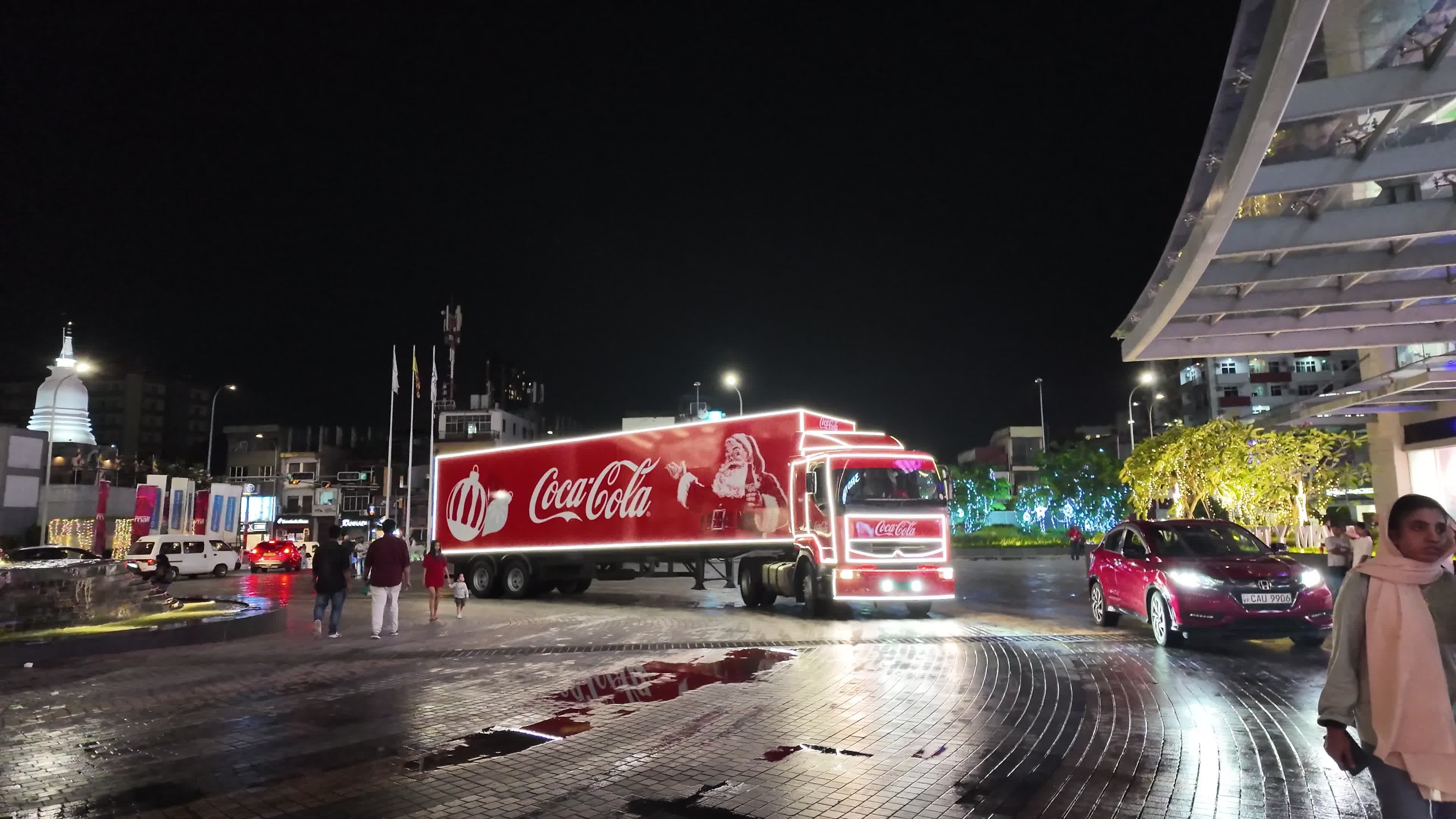 Festive Coca-Cola Truck at Night Free Stock Video Footage, Royalty-Free ...
