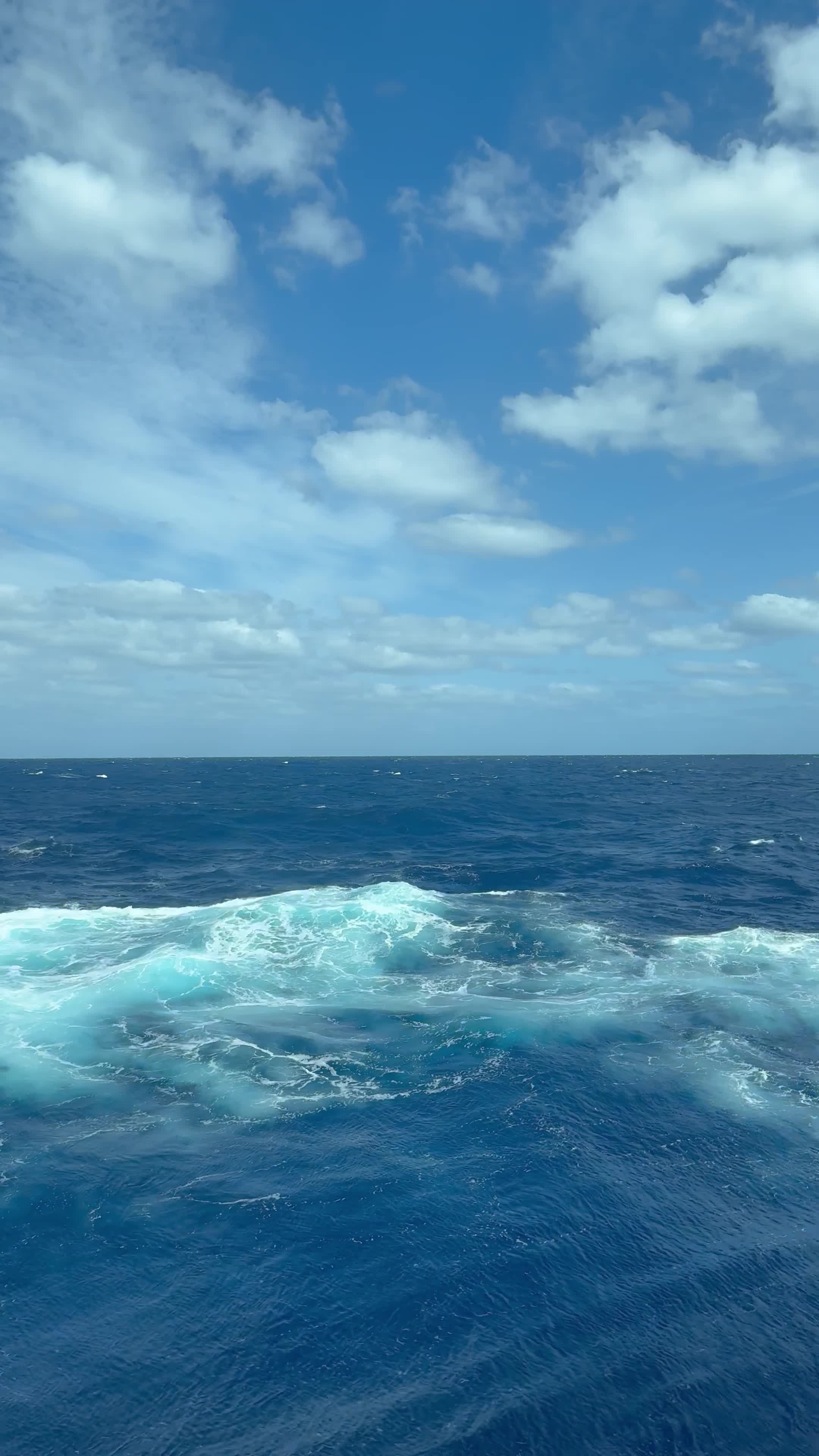 Serene Ocean Waves Under Bright Blue Sky Free Stock Video Footage ...