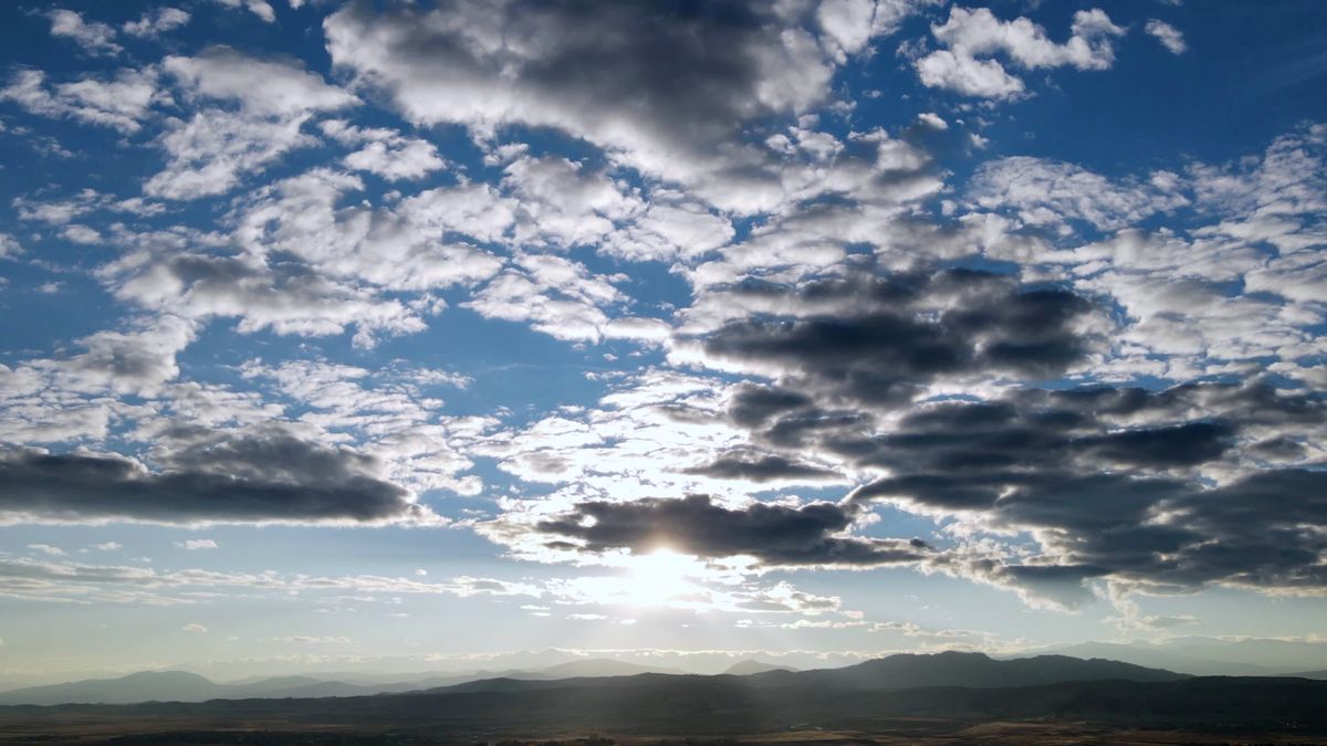 Stunning Aerial Sunset Over Serene Landscape Free Stock Video Footage ...