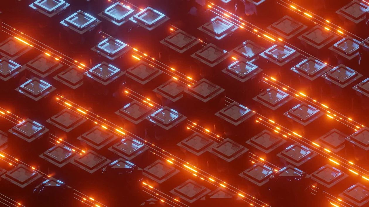 Moving Loop Boader Looping Abstract Circuit Board Animation Free Stock Video Footage ...