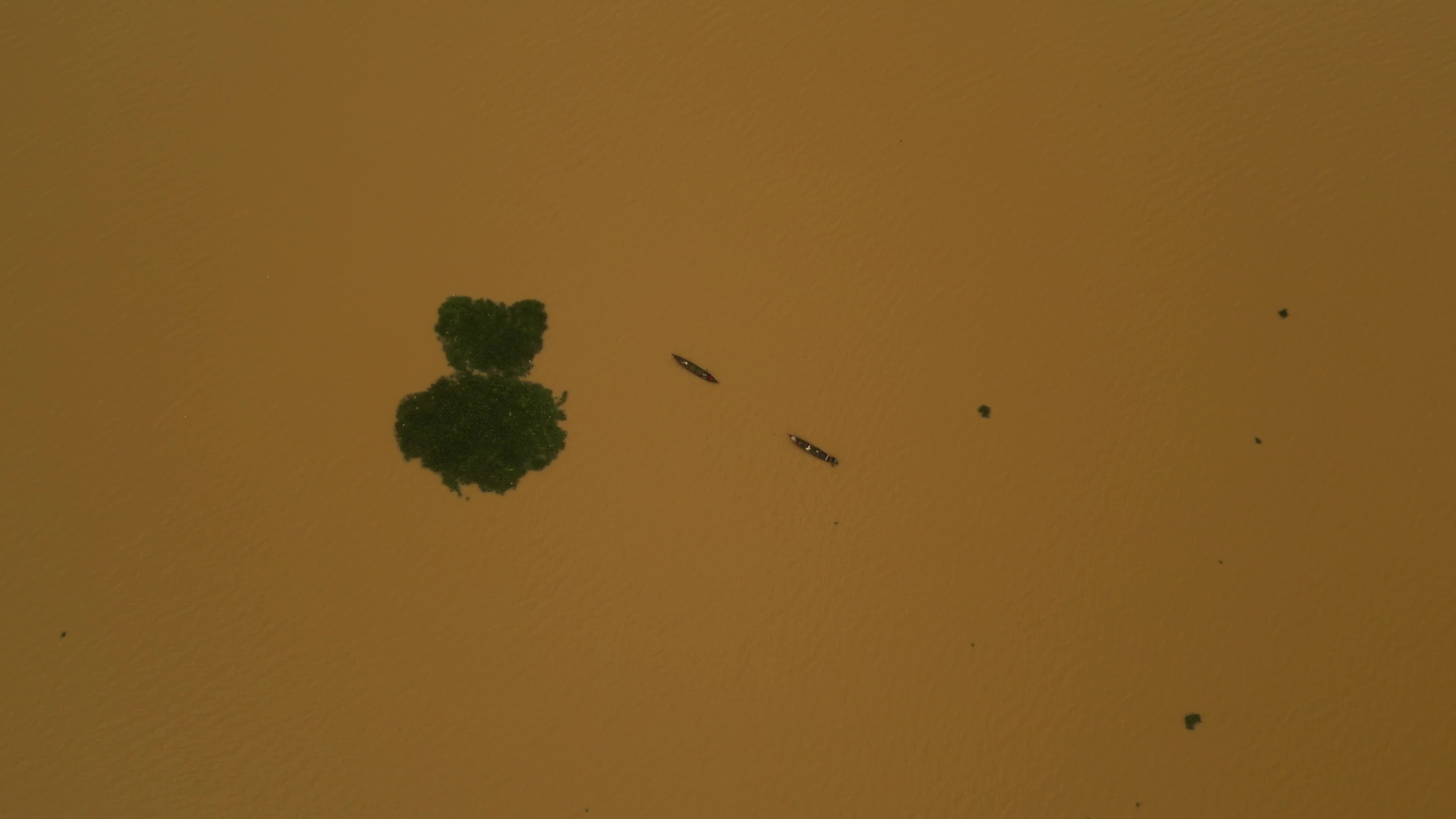 Aerial View of Boats on a Calm River at Daytime Free Stock Video ...