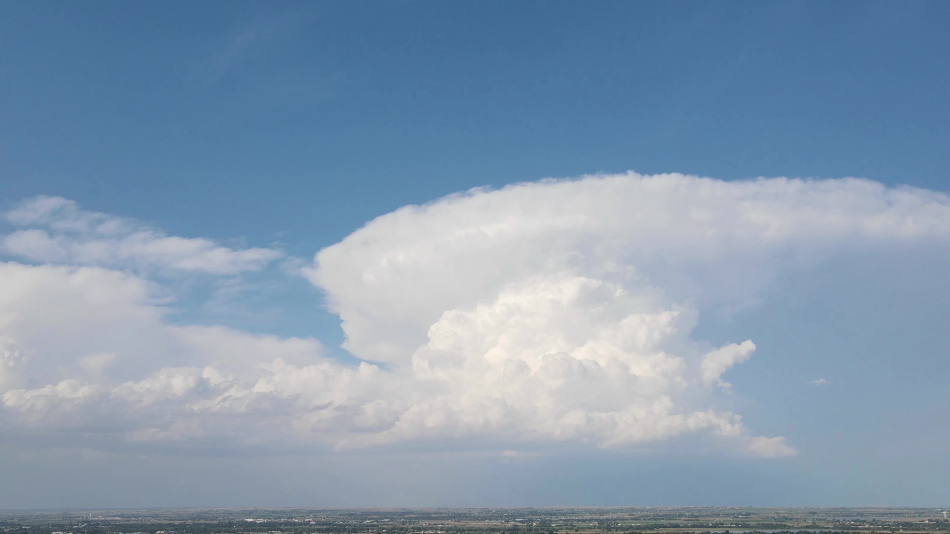 Stunning Aerial View of Cumulonimbus Clouds Free Stock Video Footage ...