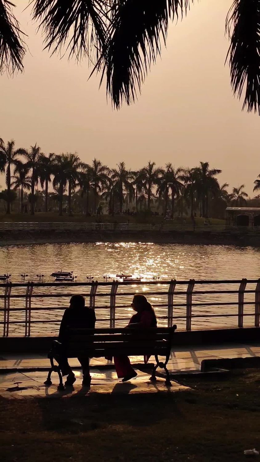 Romantic Sunset by Tranquil Lakeside Free Stock Video Footage, Royalty ...
