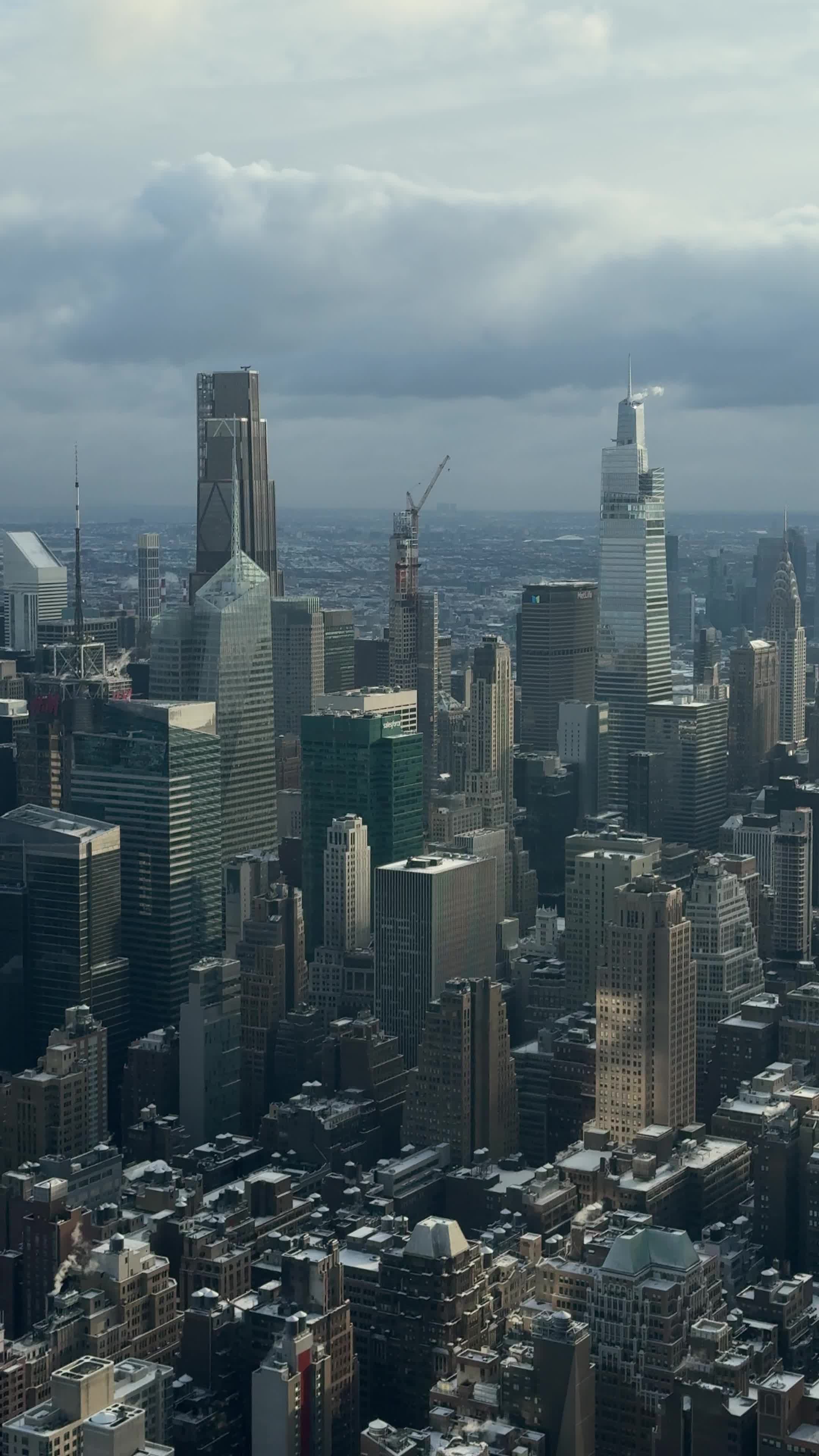 Aerial View of New York City Skyline at Daylight Free Stock Video ...