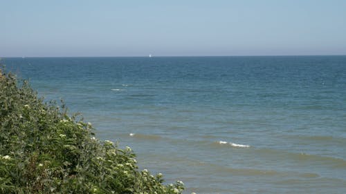 Scenic View Of The Ocean And The Horizon On A Breezy Day