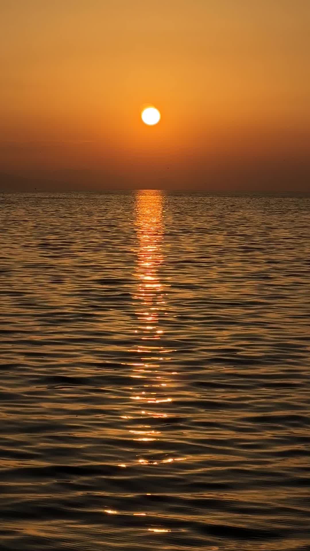 Mesmerizing Sunset over Calm Ocean Waters Free Stock Video Footage ...