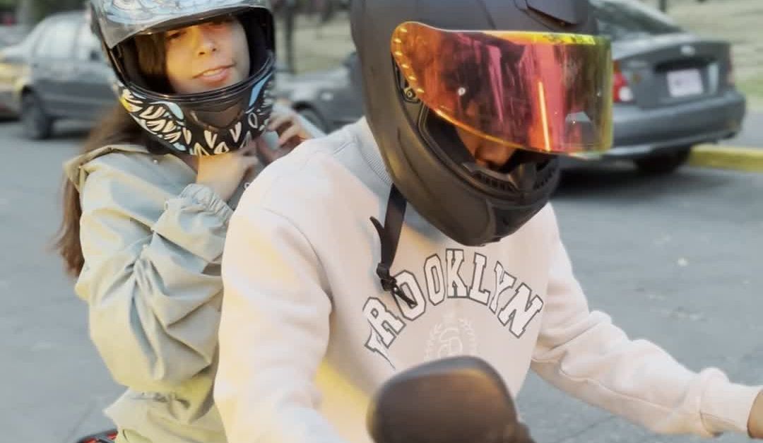2 People Ride Motorcycle Two People Riding on a Motorcycle Outdoors Free Stock Video Footage ...